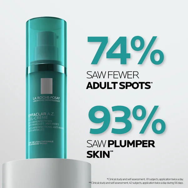 La Roche-Posay Effaclar A.Z. Gel Moisturiser For Breakouts & Ageing With Azelaic Salicylic And Hyaluronic Acid 40ml