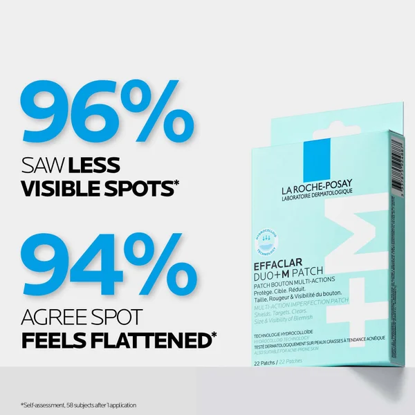 La Roche-Posay Effaclar Duo+M Patch Multi-Action Imperfection Patch For Breakout-Prone Skin 22 Patches