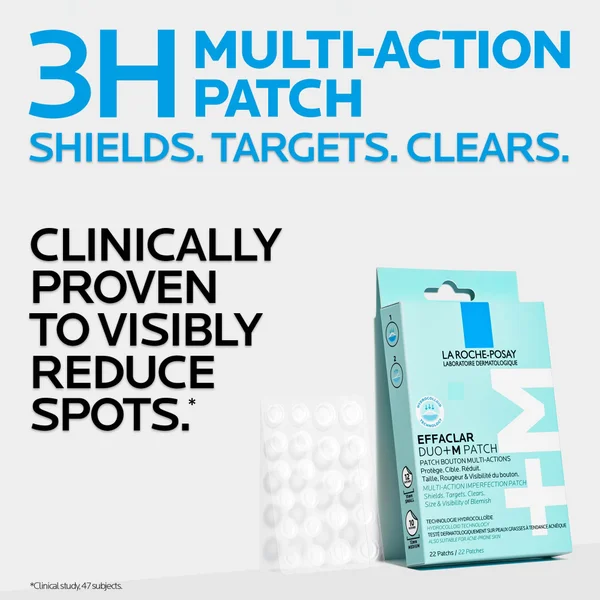 La Roche-Posay Effaclar Duo+M Patch Multi-Action Imperfection Patch For Breakout-Prone Skin 22 Patches