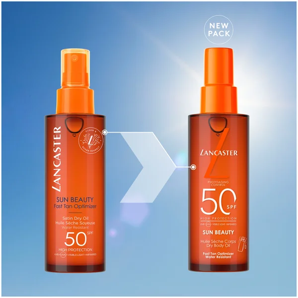 Lancaster Sun Beauty Satin Dry Oil Fast Tan Optimizer For Body SPF30 150ml