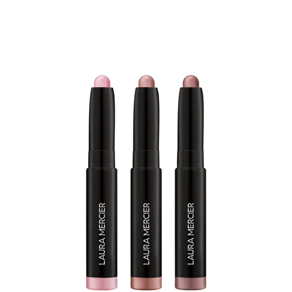 Laura Mercier Crème De La Crème Mini Caviar Stick Eyeshadow Trio - Ed Rose Meringue Strapless Wild Rose 1g X3 (Worth £45)