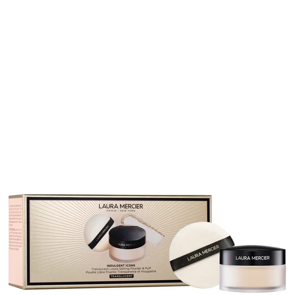 Laura Mercier Indulgent Icons Translucent Loose Setting Powder + Puff - 23g (Worth £55.50)