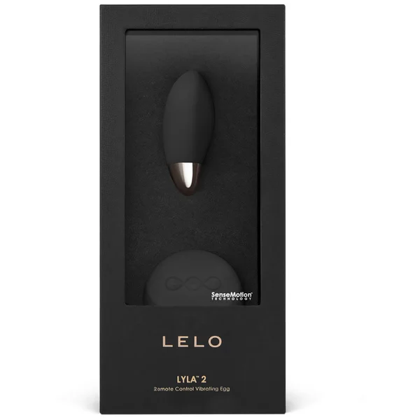 LELO Lyla 2 Sex Bullet Massager - Black With Sense Motion Technology