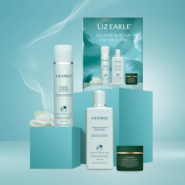 Liz Earle Exclusive Cleanse & Plump Daily Routine