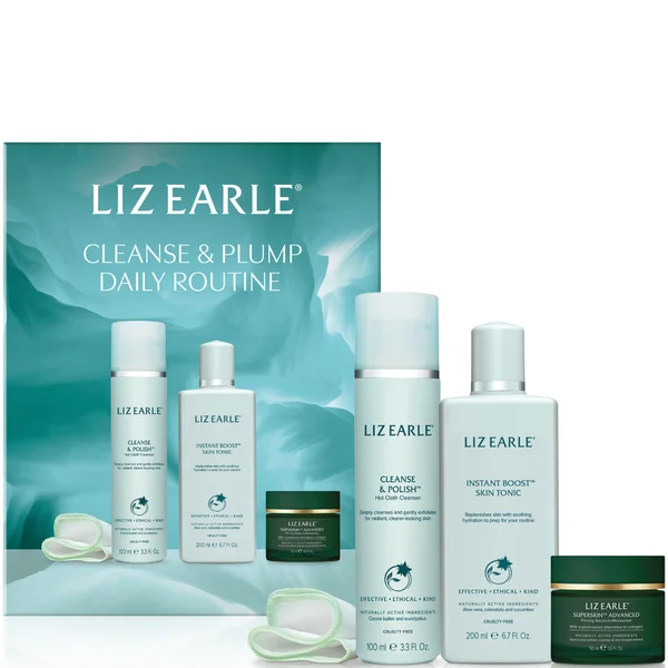 Liz Earle Exclusive Cleanse & Plump Daily Routine