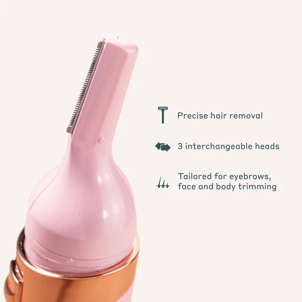 MAGNITONE FuzzOff 3-in-1 Precision Hair Trimmer Pink