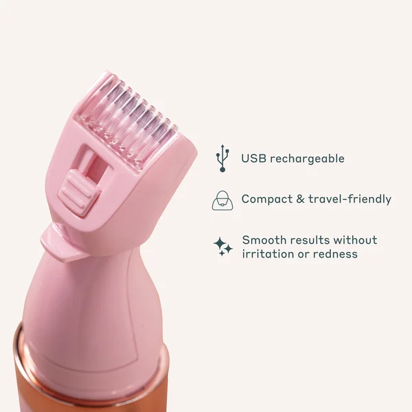 MAGNITONE FuzzOff 3-in-1 Precision Hair Trimmer Pink