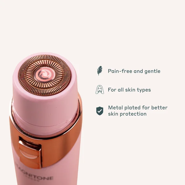 MAGNITONE FuzzOff 3-in-1 Precision Hair Trimmer Pink