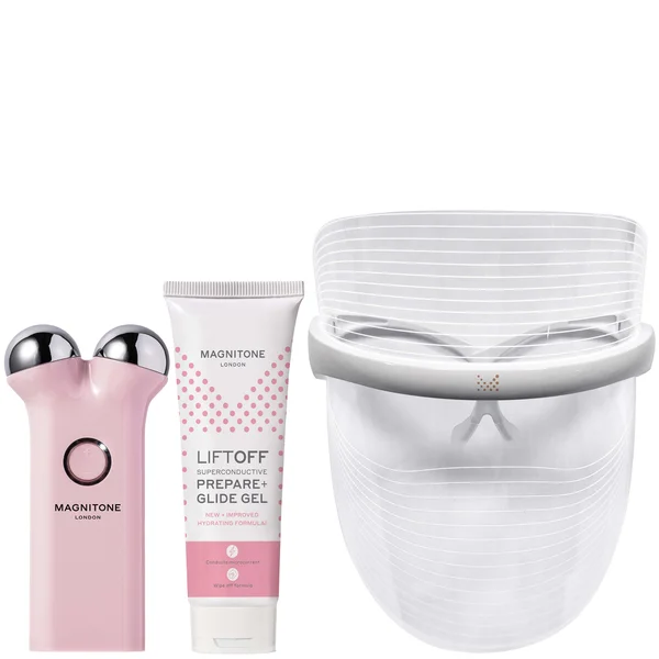MAGNITONE London LiftOff Microcurrent and GetLit LED Face Mask Hero Bundle