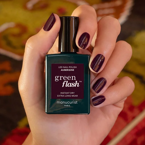 Manucurist Green Flash Polish - Aubergine 15ml