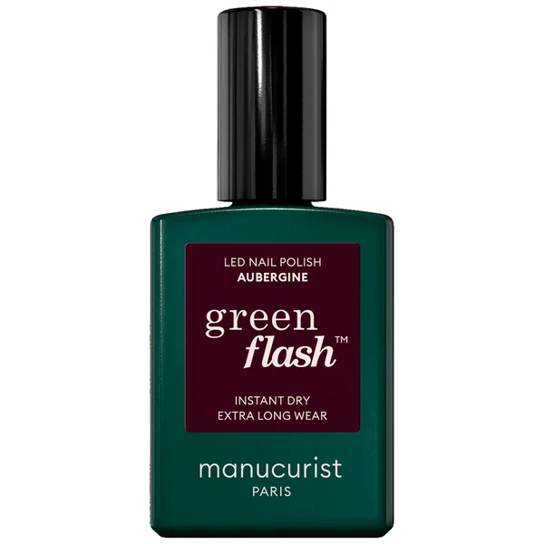 Manucurist Green Flash Polish - Aubergine 15ml