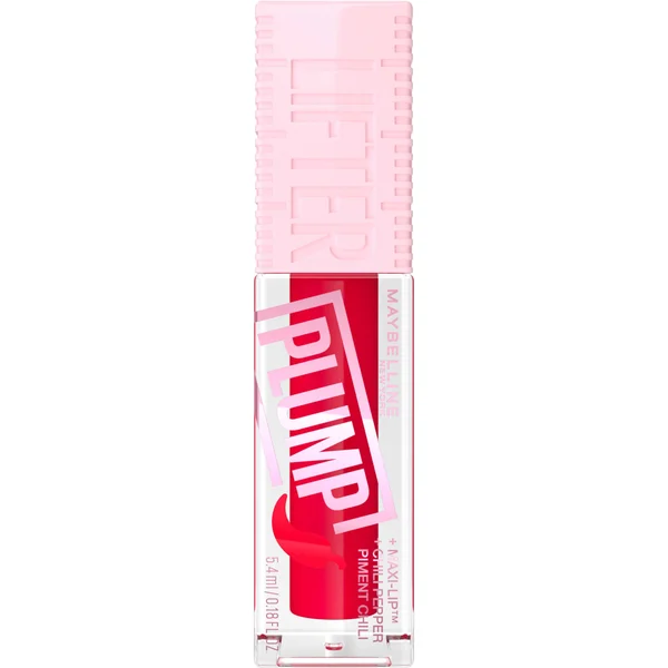 Maybelline Lifter Gloss Plumping Lip Gloss Lasting Hydration Formula With Hyaluronic Acid And Chilli Pepper (Various Shades)