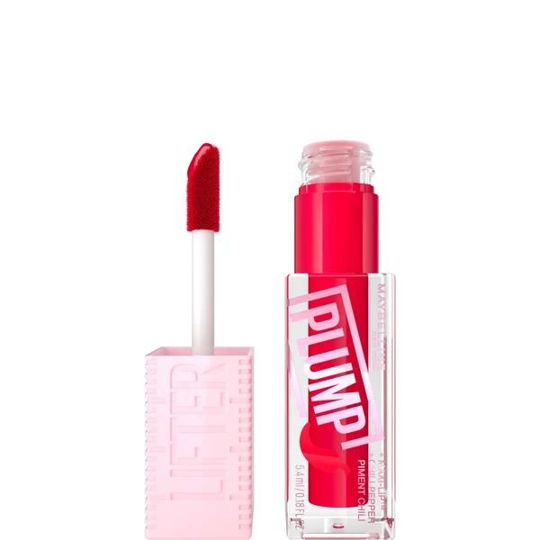 Maybelline Lifter Gloss Plumping Lip Gloss Lasting Hydration Formula With Hyaluronic Acid and Chilli Pepper (Various Shades)