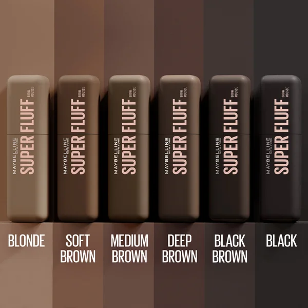 Maybelline New York Superfluff Brow Mousse Soft Full Brows All Day Wear Airy Volumizing Mousse 5g (Various Shades)