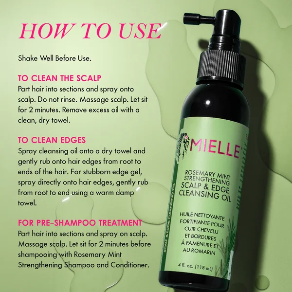 Mielle Organics Rosemary Mint Scalp & Edge Cleansing Oil 118ml