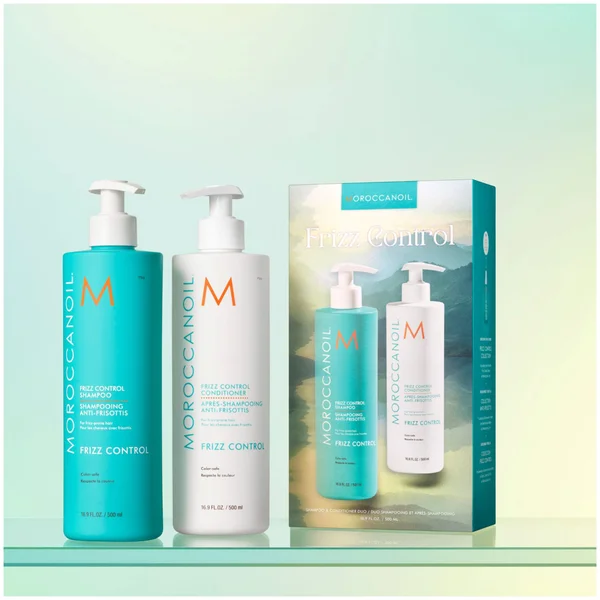 Moroccanoil Frizz Control Shampoo And Conditioner 500ml Duo (Worth £86)