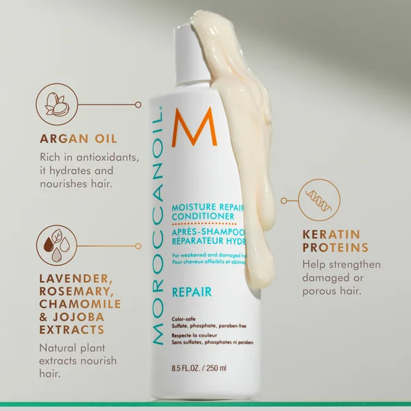 Moroccanoil Moisture Repair Shampoo And Conditioner 500ml Duo (Worth £82)