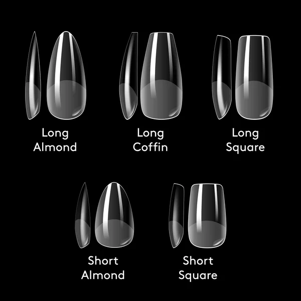 Mylee Fix 'N' Flash Tips - Short Almond