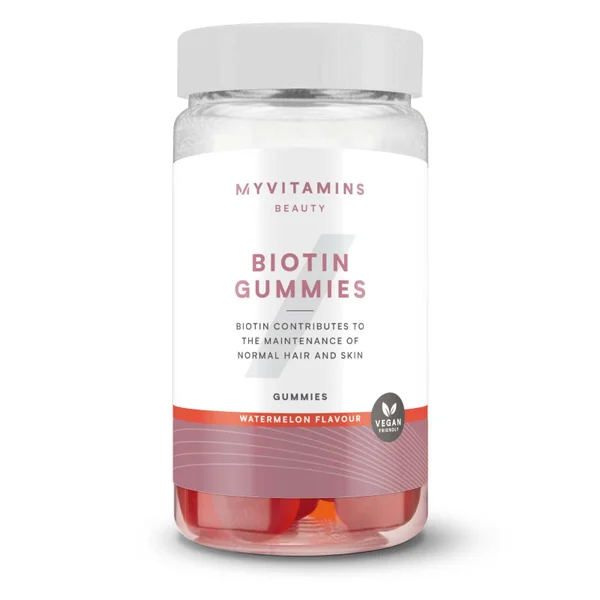 Myvitamins Biotin Gummies Watermelon 60 Gummies 30 Servings