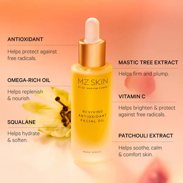 MZ Skin Reviving Antioxidant Facial Oil 30ml