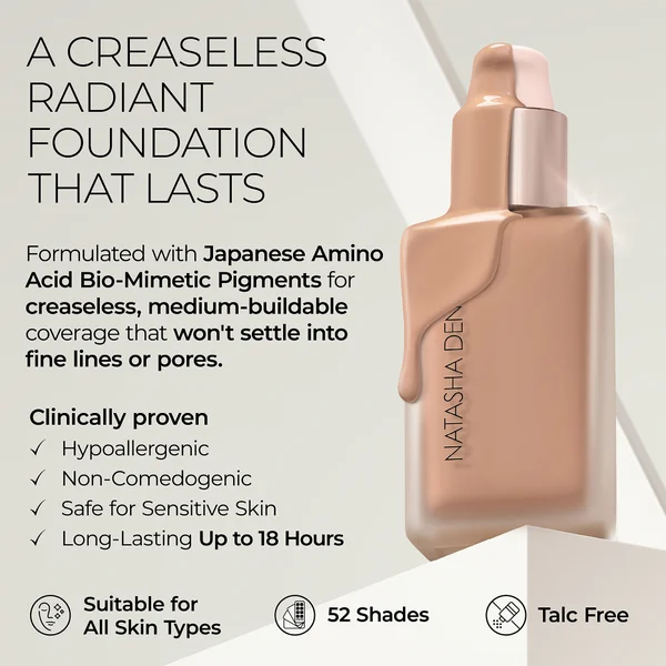 Natasha Denona HY-GLAM Foundation (Various Shades) 30ml