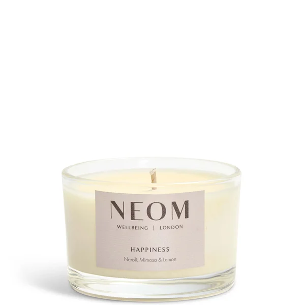 NEOM Wellbeing Happiness Scented Travel Candle