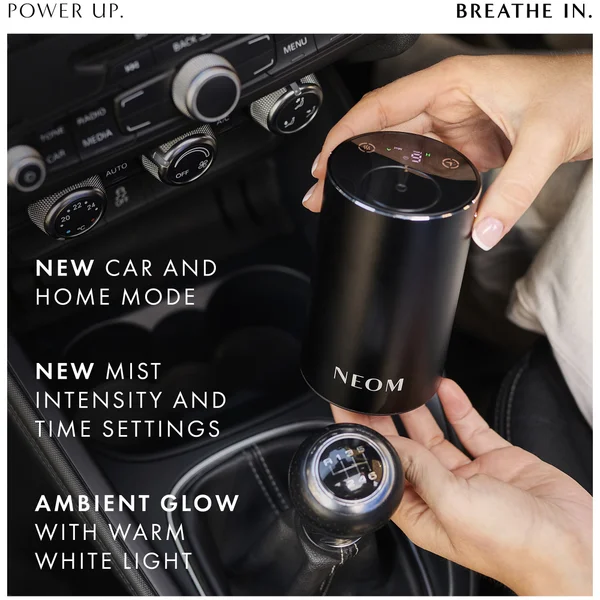 Neom Wellbeing London Pod Mini+ Waterless Essential Oil Diffuser Black