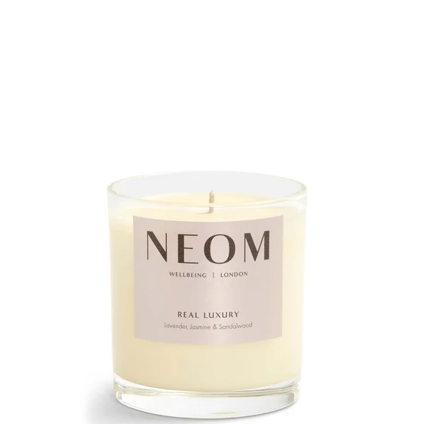 NEOM Wellbeing Real Luxury De-Stress Scented 1 Wick Candle