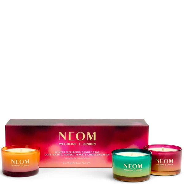 NEOM Winter Wellbeing Candle Trio (Worth £63)