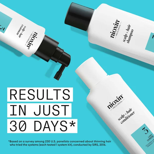 NIOXIN Scalp And Hair Thickening System 3 For Coloured Dry And Damaged Hair With Light Thinning Loyalty Kit
