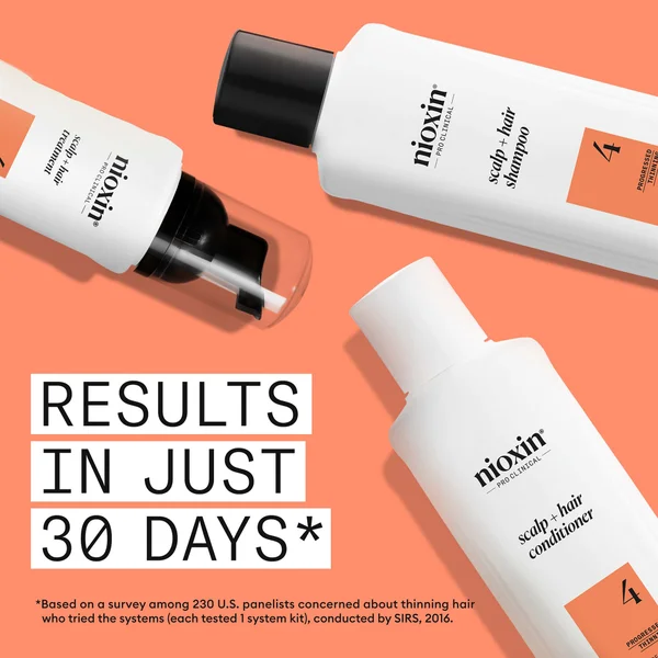 NIOXIN Scalp And Hair Thickening System 4 For Coloured Dry And Damaged Hair With Progressed Thinning Trial Kit