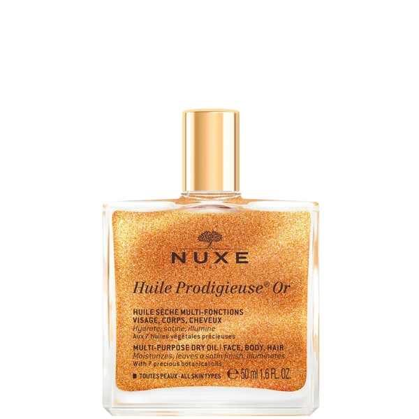NUXE Huile Prodigieuse Shimmering Multi-Purpose Dry Oil 50ml & 'Sunset Bliss' Hair & Body Fragrance Mist 100ml Bundle