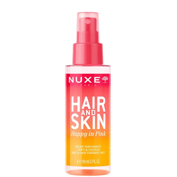 NUXE Huile Prodigieuse Shimmering Multi-Purpose Dry Oil 50ml & 'Happy In Pink' Hair & Body Fragrance Mist 100ml Bundle