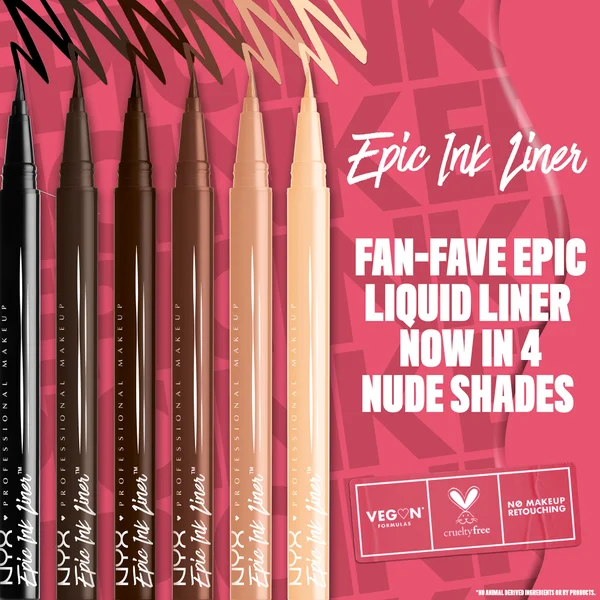 NYX Professional Make Epic Ink Liner Waterproof Liquid Eyeliner Pen - Milk Chocolate