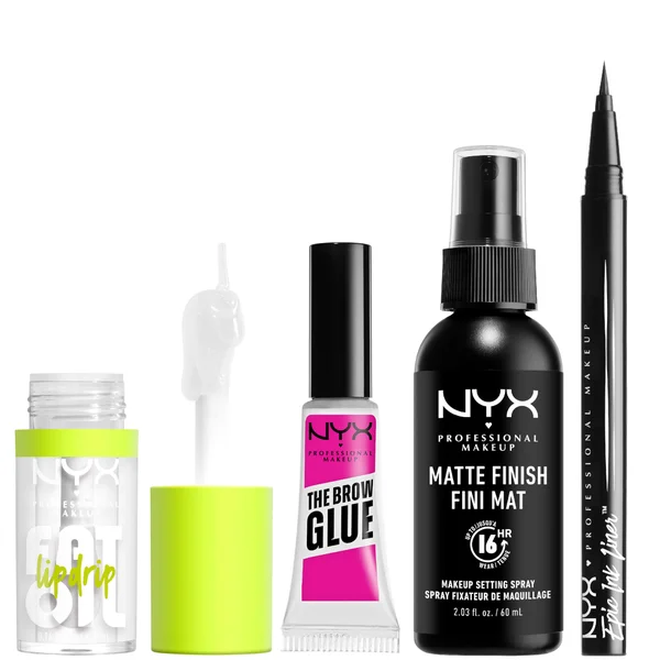 NYX Professional Makeup Iconic Hero Lip Eye and Face Bundle