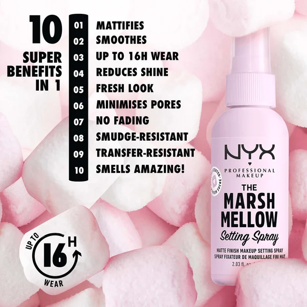 NYX Professional Makeup Marshmellow Matte Setting Spray 60ml