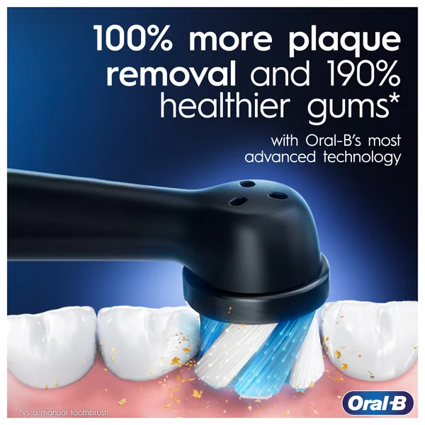 Oral B IO7 Black Electric Toothbrush With Travel Case