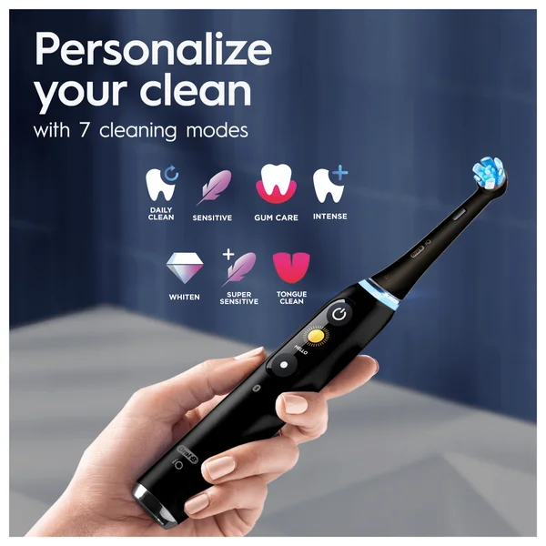 Oral B IO9 Black Onyx Electric Toothbrush With Charging Travel Case