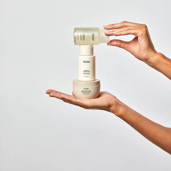 OUAI Fine Shampoo And Conditioner Travel Bundle