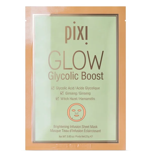 PIXI GLOW Glycolic Acid Boost Sheet Mask (Pack Of 3)