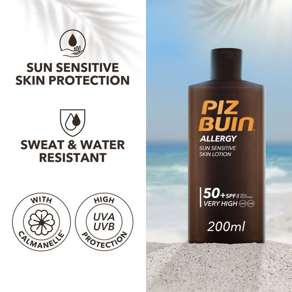 Piz Buin Allergy Sun Sensitive Skin Lotion SPF 50 200ml