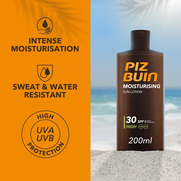 Piz Buin Moisturising Sun Lotion - High SPF30 200ml