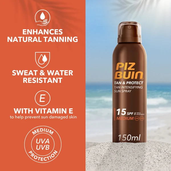 Piz Buin Tan And Protect Spray SPF 15 150ml