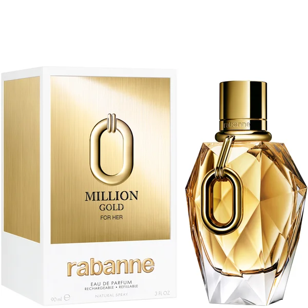 Rabanne Million Gold For Her Eau De Parfum Refillable 90ml