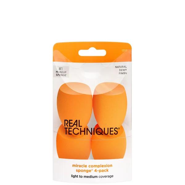 Real Techniques 4 Miracle Complexion Sponges (Worth £28.00)