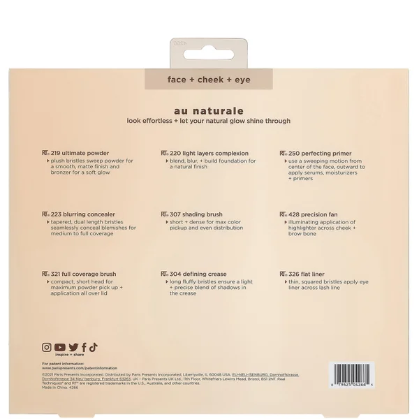 Real Techniques Au Naturale Complete Brush Kit (Worth £75.91)