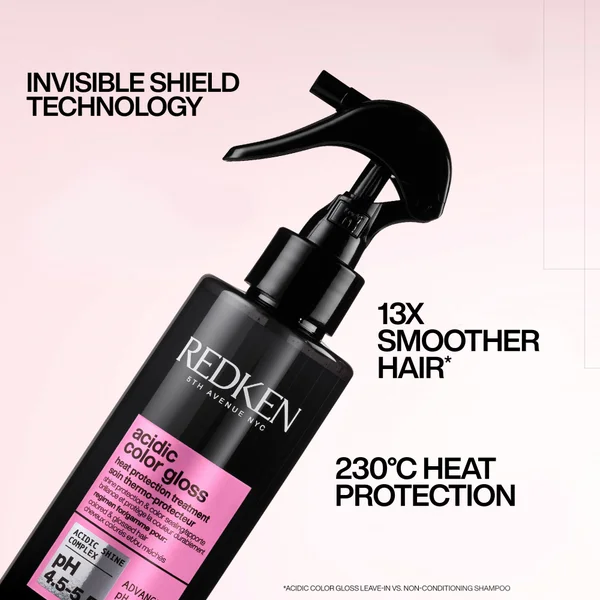 Redken Acidic Color Gloss 230°C Heat Protection Hair Treatment Shine Spray For Colour Protection 190ml