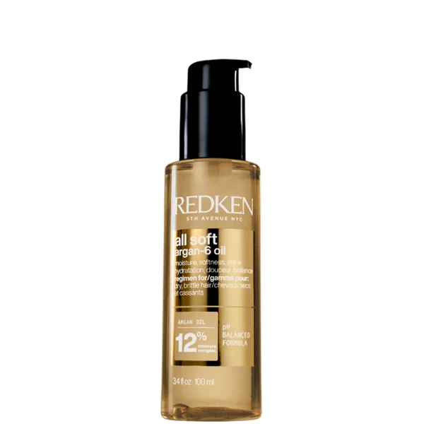 Redken All Soft Argan-6 Oil for Softness Shine and Protection 100ml