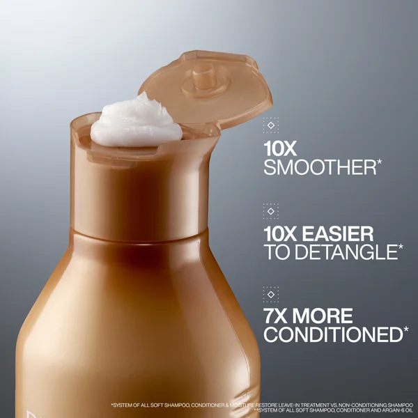 Redken All Soft Shampoo 300ml And Conditioner 300ml Hydrating Bundle To Add Softness & Shine For Dry Hair