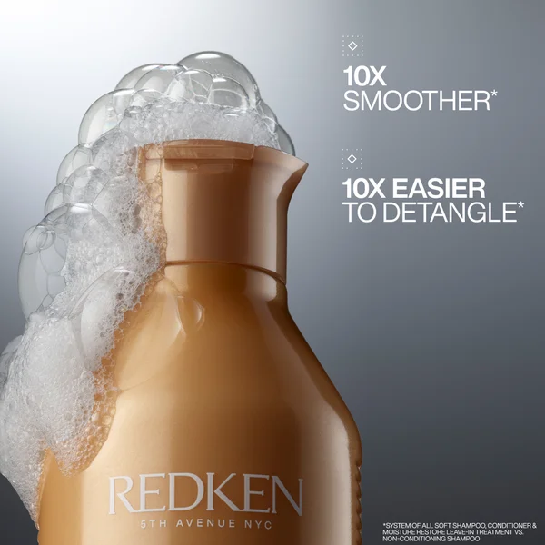 Redken All Soft Shampoo For Dry Hair With Argan Oil For Softness And Shine 300ml